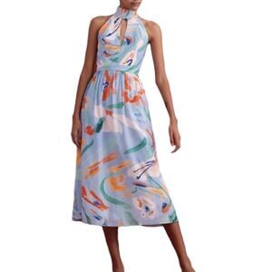 De Loreta Dalila Midi Dress Jaleo Celeste
